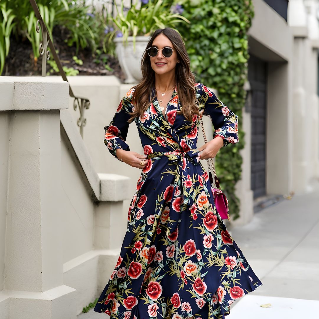 Floral Wrap Dress