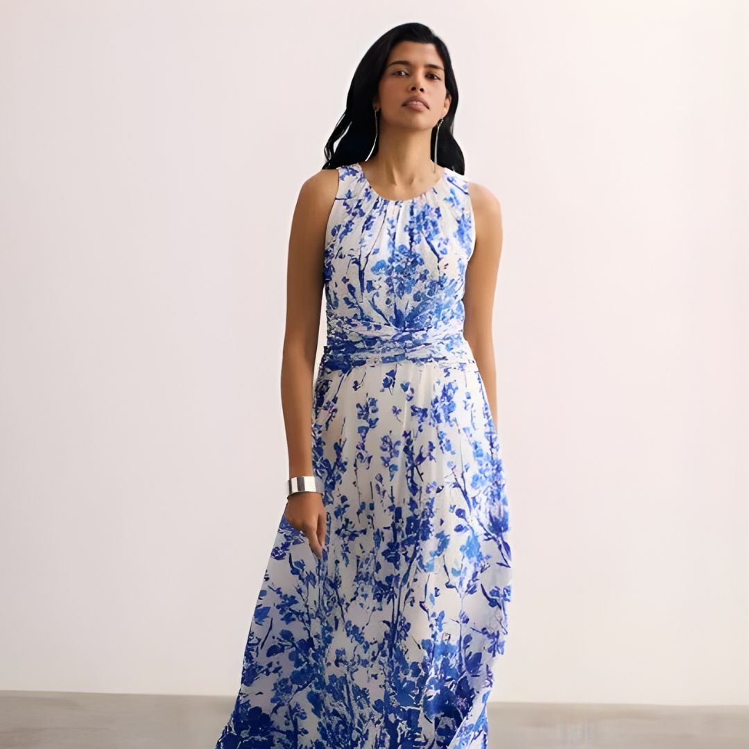 Silk Floral Dress